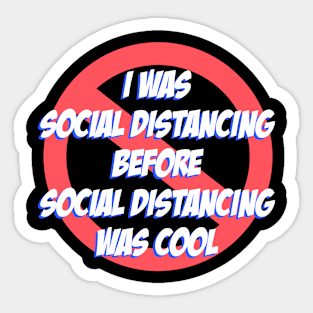 Social Distancing Sticker